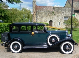 Vintage American car for weddings in Chatham